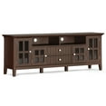 thumbnail image 3 of Simpli Home Acadian 72 inch Wide Solid Wood TV Stand in Brunette Brown For TVs up to 80 inches, 3 of 12