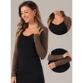 thumbnail image 2 of DARING DIVA Elegant Solid Color Bolero Shrug XS Black XL Dark Brown, 2 of 6