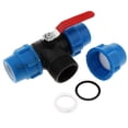 thumbnail image 1 of Inteprter PE Quick Connect Air Push Tube Coupler Tee 40mm core Fitting Steel Jardín y Patio, 1 of 1