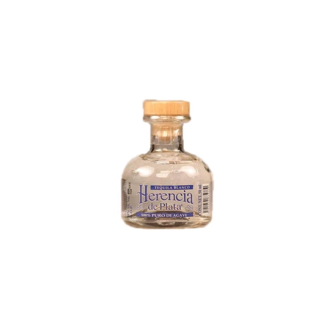 Paquete de 3 Tequila Herencia De Plata Blanco Mini 50 ml