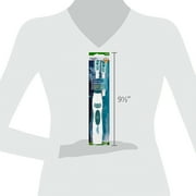 Equate Advanced Dual Action Battery-Powered Electric Toothbrush with 2 Replacement Heads, White