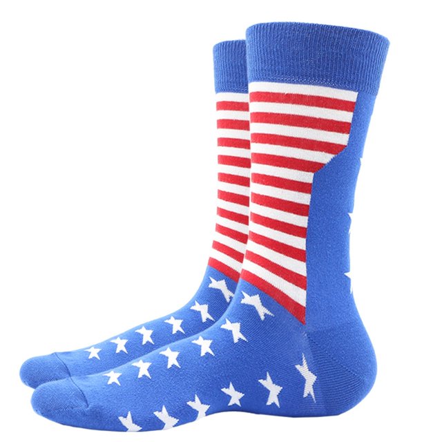 VJATTWR Clearance Striped Star Colored Classic Casual Simple Versatile Mid Length Socks