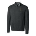 thumbnail image 2 of Men's Cutter & Buck Heather Charcoal Georgia Tech Yellow Jackets Lakemont Quarter-Zip Pullover Sweater, 2 of 3