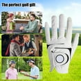 thumbnail image 5 of Elainilye Left-Handed Golf Gloves Pair, Non-Slip Lambskin Grip for Club Control, All Weather Handwear for Driving Range Course Play, 5 of 6