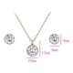 thumbnail image 2 of Juego Collar Y Aretes Solitario Swa Bco Oro Rosa 14k rosa Unitalla, 2 of 8