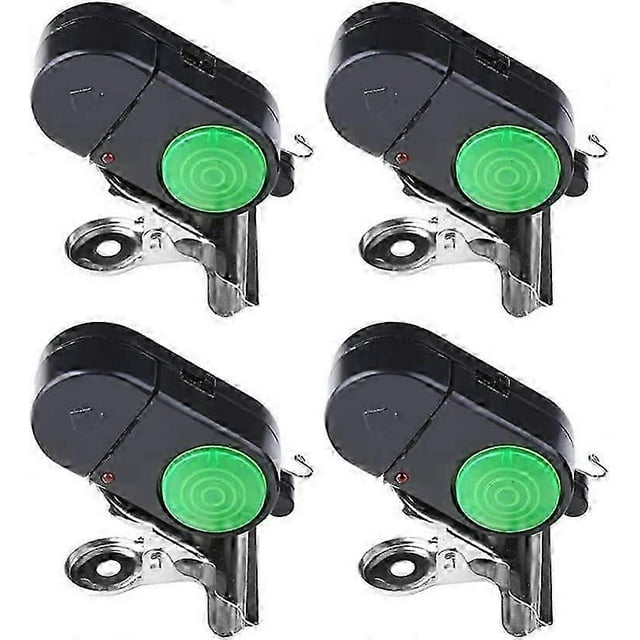 4 Pack, Fish Alarm Bite Indicator Sound Fishing Alarm Waterproof Battery Powered Clip On Fishing Rod Night Fishing Supplies