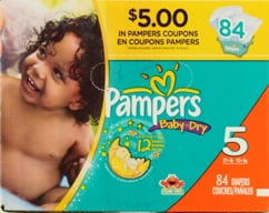 Pampers - Baby Dry Diapers, Super Pack (Choose Your Size)