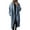 Aqua Blue, variant on Women's Winter Double Breasted Wool Coat Long Sleeve Lapel Long Trench Coat Black XL