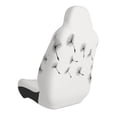 thumbnail image 3 of Picia Dandelion Blowing In The Wind Print Waterproof Sweating Car Seat Cover for Post Gym Workout, Running, Beach and Hiking, Universal Fit Anti-Slip Bucket Seat Protector, 3 of 5
