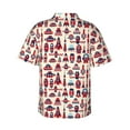 thumbnail image 3 of Daiia Rocket Pattern Hawaiian Shirt for Men Gentle Cotton Regular Short Sleeve Casual-XX-Large, 3 of 9