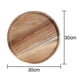 thumbnail image 2 of Set of 2 Wooden Dinner Plates, 13cm Round Acacia Plates for Meals, Snacks, Desserts - Lightweight & Easy to Clean, 2 of 5