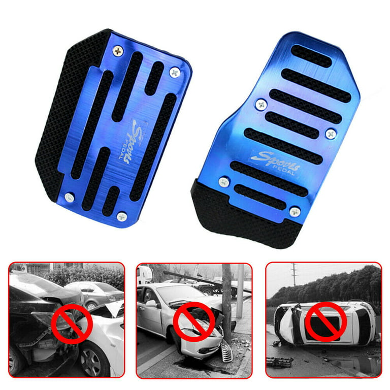 2x Universal Non-Slip Automatic Gas Brake Foot Pedal Pad Cover Car