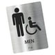 thumbnail image 5 of Letrero de baño, letrero de baño, placa de metal, letrero moderno para baño para hombres Estilo A, 5 of 9
