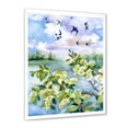 thumbnail image 2 of Flowers of The Cherry Blossoms On A Spring Day Landscape 16 in x 32 in Framed Painting Canvas Art Print, by Designart, 2 of 4