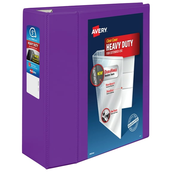 Avery Heavy-Duty View Purple 5" Binder (79816)