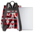 thumbnail image 3 of Yiaed Buffalo Plaid Love And Gnome Print Laptop Backpack for Women Slim Computer Bag Work Travel College Backpack Purse Fits 14 Inch Notebook, 3 of 4