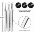 thumbnail image 2 of Blackhead Remover Kit - Blackhead Tweezers Removal Tool 3 pcs Comedone Pimple Extractor Tool, Acne Blemish Kit for Blackhead, pimple Tool, Curved Bla, 2 of 5