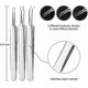 thumbnail image 2 of Blackhead Remover Kit - Blackhead Tweezers Removal Tool 3 pcs Comedone Pimple Extractor Tool, Acne Blemish Kit for Blackhead, pimple Tool, Curved Bla, 2 of 5