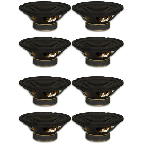 8 Goldwood Sound GW-208/4 OEM 8" Woofers 200 Watts each 4ohm Replacement Speakers