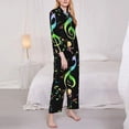 thumbnail image 3 of Sikiie Music Notes Pajamas for Women Set, Womens Pajama Sets, Lounge Sets for Women, 2pjs for Women-XX-Large, 3 of 7