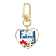 thumbnail image 1 of Llavero de metal en forma de corazón dorado Unbranded, 1 of 3