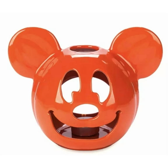 Disney Parks Mickey Mouse Halloween Jack-o'-Lantern Votive Candle Holder