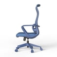 thumbnail image 2 of Silla de oficina colorida ergonómica 300lb (aproximadamente 149.7kg) Silla de computadora de soporte lumbar ajustable, 2 of 5