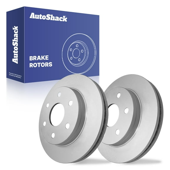 AutoShack Front Vented Coated Brake Rotors 2-PC Set Replacement for 2007 Chevrolet Silverado 1500 Classic 2007 GMC Sierra 1500 Classic 2003-2008 Chevrolet Express 1500 ArmorStop 12.01" (305 mm)