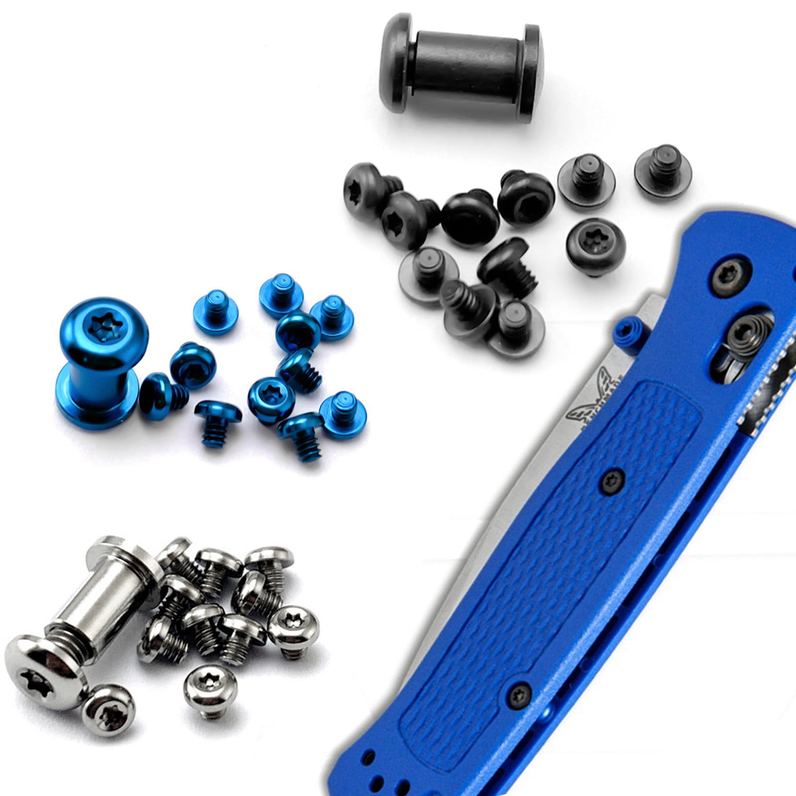 Durable Alloy T6 Shank Screws Spindle Set Flush Mount for Benchmade Bugout 535 