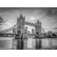 thumbnail image 2 of Frank, Assaf 24x19 Gold Ornate Wood Framed with Double Matting Museum Art Print Titled - Famous Tower Bridge over River Thames, London, UK, 2 of 4