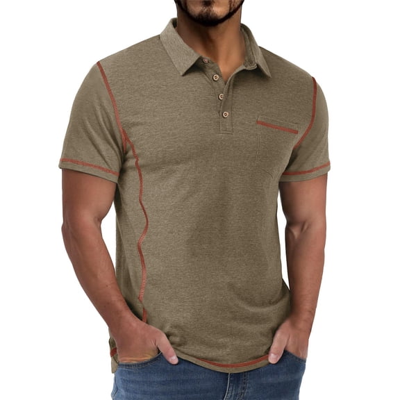 Njagoc3 Men's Business Casual Polo Shirt - Professional Office & Golf Wear