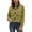 Army Green, variant on Corduroy Contrast Faux Leather Collar Jacket for Women, Zip Front Cropped, Vintage Casual Outerwear with Pockets, 1 Piece, XS-L