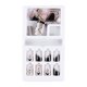 thumbnail image 2 of Uñas postizas reutilizables, 24 piezas de plástico para uñas postizas, regalo para mujeres, uñas postizas adhesivas, cobertura total., 2 of 2