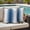 Blue, variant on Pack of 2 Outdoor Pillow Covers 24x24 Inch Waterproof Gray Brown Throw Pillow Covers,Decorative Couch Pillow Shams Protectors Modern Gradient Geometric Pillowcases Cushion Covers for Patio Garden