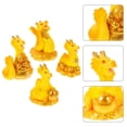 thumbnail image 3 of 4 Pcs Statue de Dragon Décoration Modèle de Dragon Zodiaque Sculpture en Résine pour Étagère de Table, 3 of 5