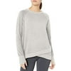 Danskin Women's R&r Crisscross Tunic, Cream Heather/Grey Stripe, Small