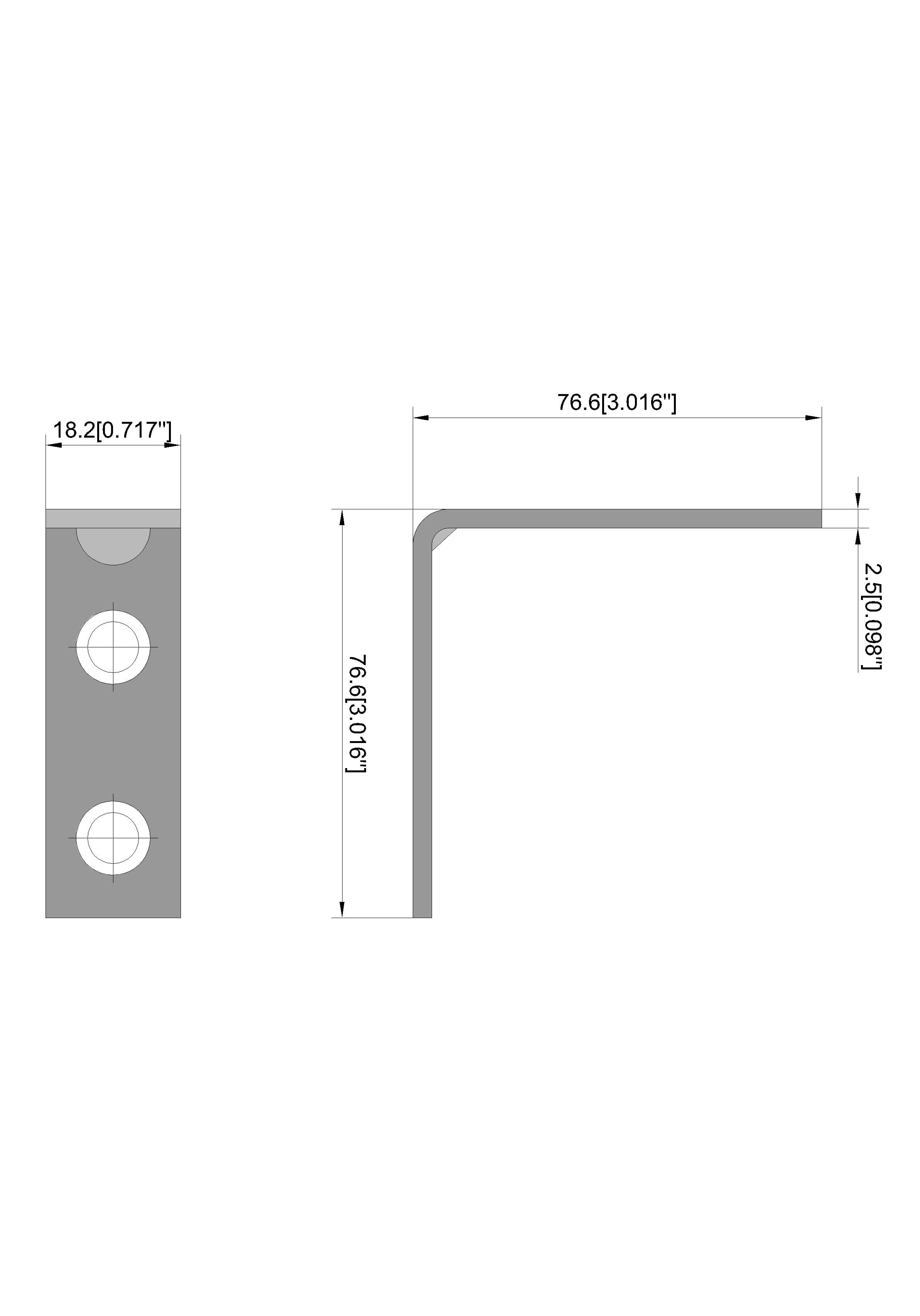 (2 pack) 3 in. x 3 in.Corner Brace, Steel, Zinc Plated (4 Pack)