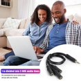 thumbnail image 2 of 3.5mm Gold Plated Pvc 3-pole Plug To 3 Way Stereo Audio- Headphone Splitter Adapter Cable Audio- Aux Output, 2 of 3