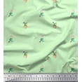 thumbnail image 1 of Soimoi Green Rayon Fabric Cactus With Conical Pot Tree Decor Fabric Printed Yard 56 Inch Wide, 1 of 3