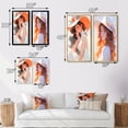thumbnail image 4 of Designart "Country Club Elegance with White Hat I" Fashion Woman Framed Wall Art Set Of 2 - Glam White Frame Gallery Set For Office Decor, 4 of 6