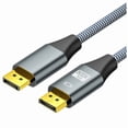 thumbnail image 1 of DP1.4 8K 60Hz Displayport Cable DP Cable 4K 144Hz Shielded HDR 32Gbps Video Audio Cable for Laptop TV Projector 1.5Meter,1 x Displayport Cable, 1 of 8