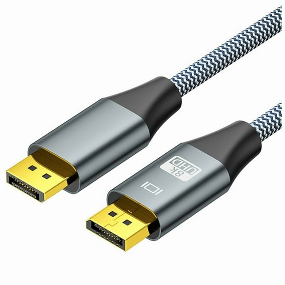 DP1.4 8K 60Hz Displayport Cable DP Cable 4K 144Hz Shielded HDR 32Gbps Video Audio Cable for Laptop TV Projector 1.5Meter,1 x Displayport Cable