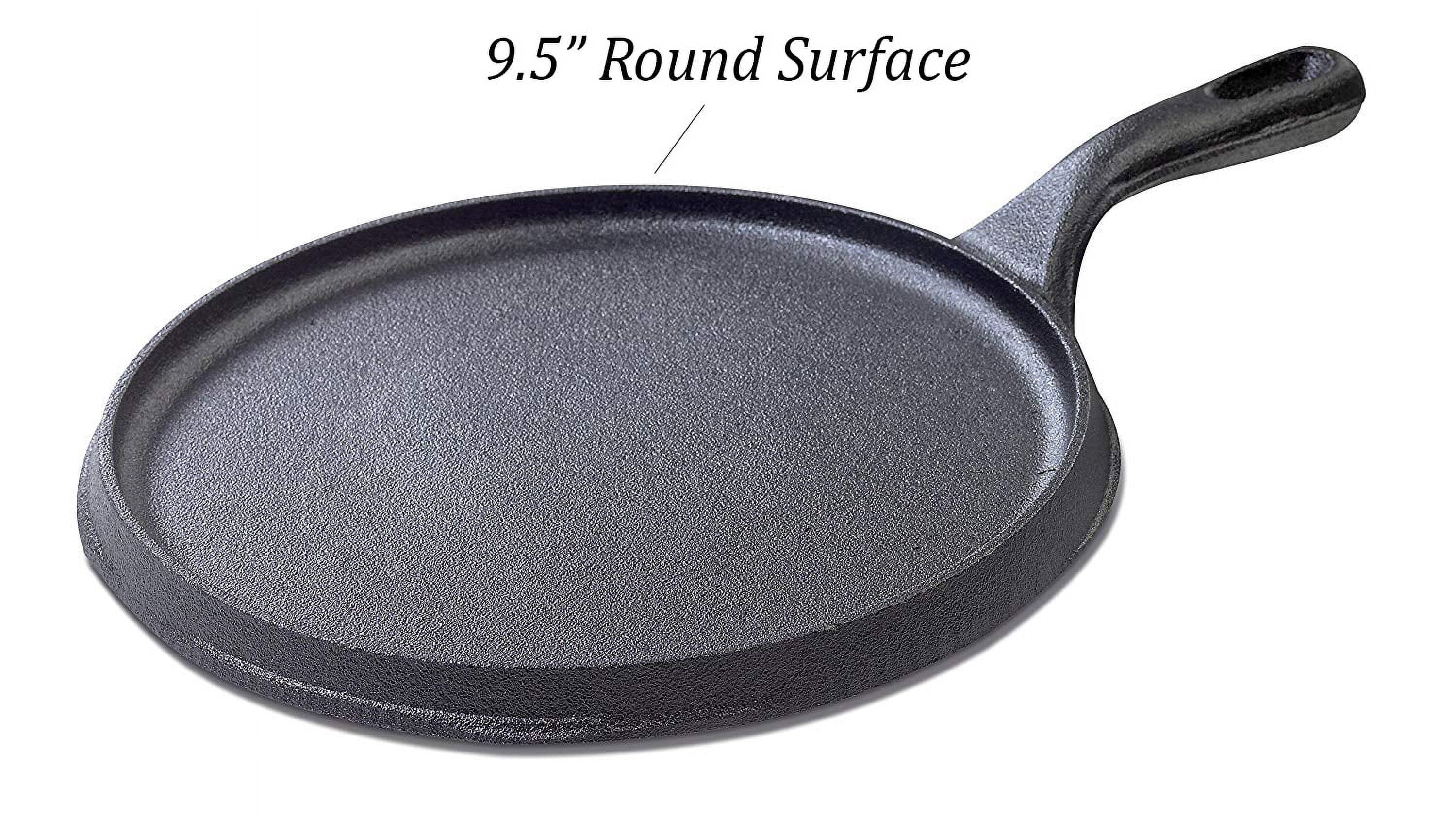 Imusa 9.5" Cast Iron Pre-Seasoned Griddle
