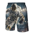 thumbnail image 4 of Balery Astronaut Soccer Field Traje de Baño Estilo Hawaiano para Hombre, Shorts de Secado Rápido con Bolsillos-Medium, 4 of 6