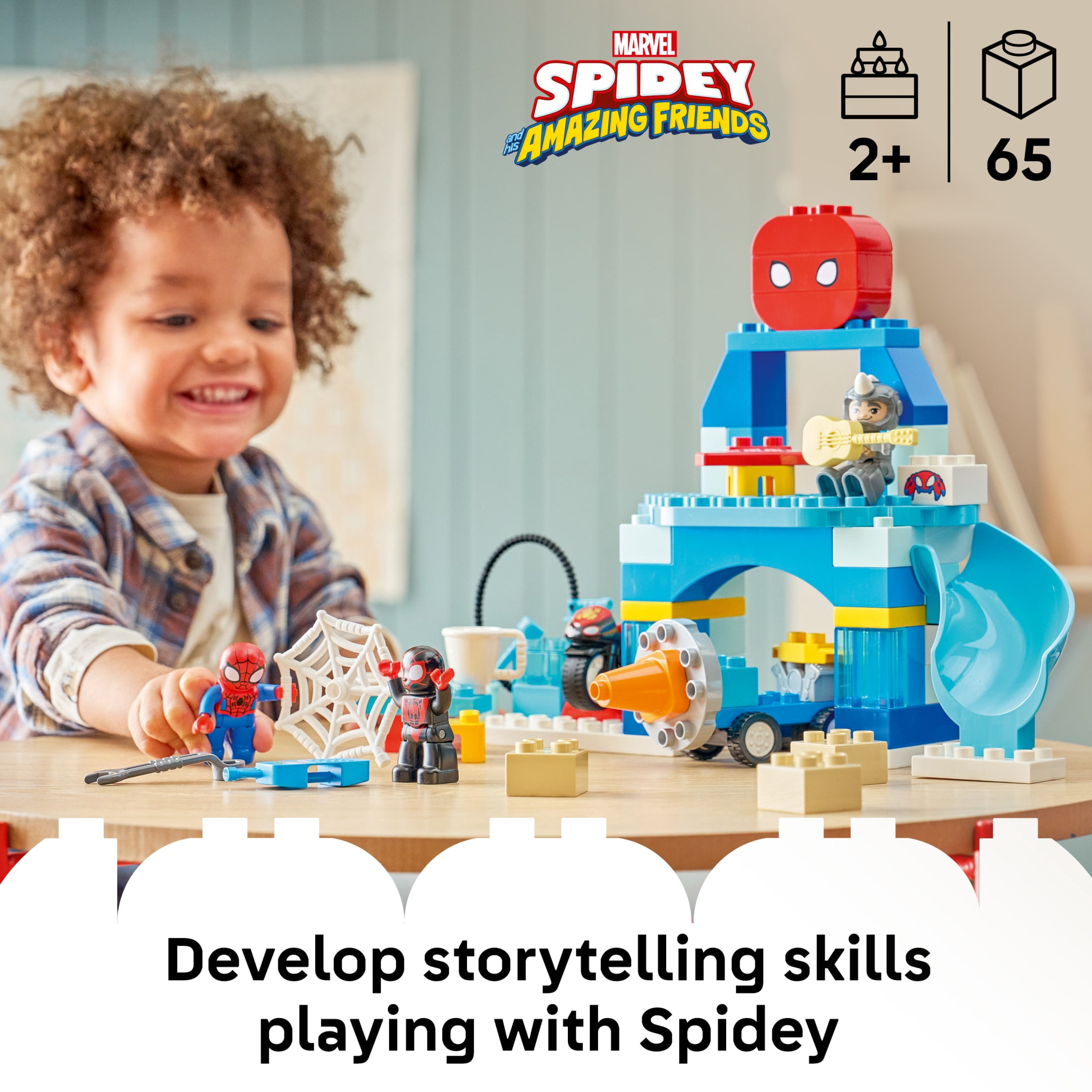 LEGO DUPLO Marvel Team Spidey Webquarters - Building Toy for Boys & Girls, Ages 2+ - Spidey and His Amazing Friends Toy for Toddlers - Gift for Birthdays - 10464