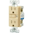 thumbnail image 2 of Cooper TRVGF15V Ivory Tamper Resistant GFCI Duplex Receptacle 15A 125V, 2 of 4