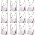 thumbnail image 1 of 12pcs Drawstring Backpack Baseball Theme Sports Bag Gym Bags String Bags Drawstring Athletic Backpacks Outdoor Backpacks, 1 of 8