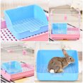 thumbnail image 3 of MasteelfCA Rabbit Litter Box Rectangular Hamster Toilet Bunny Litter Box Rabbit Training Potty, 3 of 8