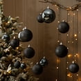 thumbnail image 2 of Bola de Navidad de plástico ecológica de color negro de 4 a 15 cm para decoración de árbol de Navidad, colgante para regalo de Año Nuevo, 2 of 5