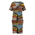 thumbnail image 3 of Vestido holgado con bolsillos de Waffle House, vestido de verano para mujer 2025, vestidos de fiesta de playa para mujer, vestidos de noche para mujer 2025, 3 of 6